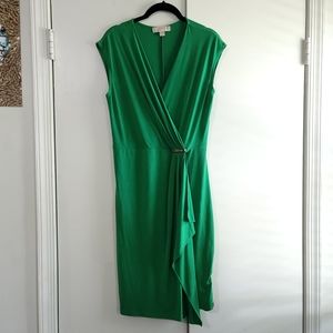 MICHAEL Michael Kors Sleeveless Green Drape Dress